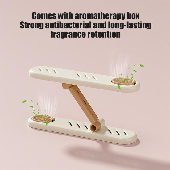 Adjustable 3-Level Shoe Organizer Shoe Holder Stacker with Aroma Box Space Saving Shoes Stacking Rack for Shoe Cabinet