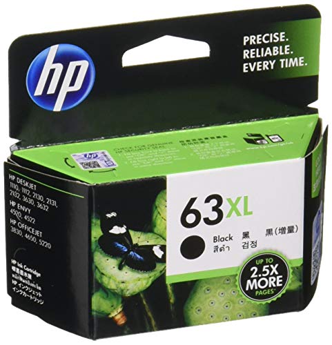 HP 63XL Genuine Ink Cartridge Black (Increased) F6U64AA [Domestic Genuine Product]