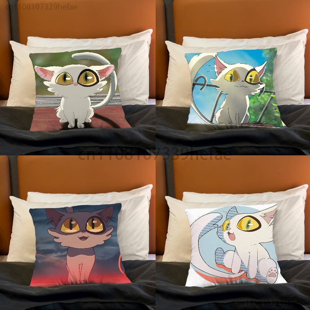 Suzume daijin Pillow Cases for Bedroom Living Room Sofa Home Decor Polyester Cushion Cover with Zipper