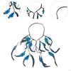 Bohemian Feather Headband Indian Boho Headpiece for Prom Costume Holiday Cosplay