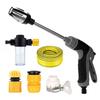 Pressure Washer for Driveway Turbo Scrubber for Garden High Pressure Washer Kit with Metal Extension Pole 5m Hose for Car