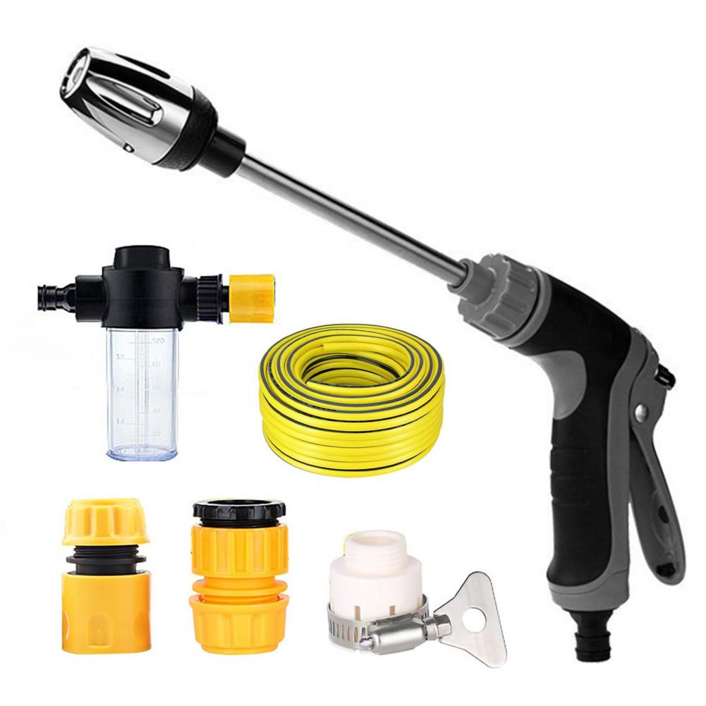 Pressure Washer for Driveway Turbo Scrubber for Garden High Pressure Washer Kit with Metal Extension Pole 5m Hose for Car