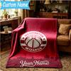 Custom Name Washington Basketball Logo Blanket Bedding Blanket for Women Men, Soft Throw Blankets for Couch,Bed, Picnic, Christmas Gifts