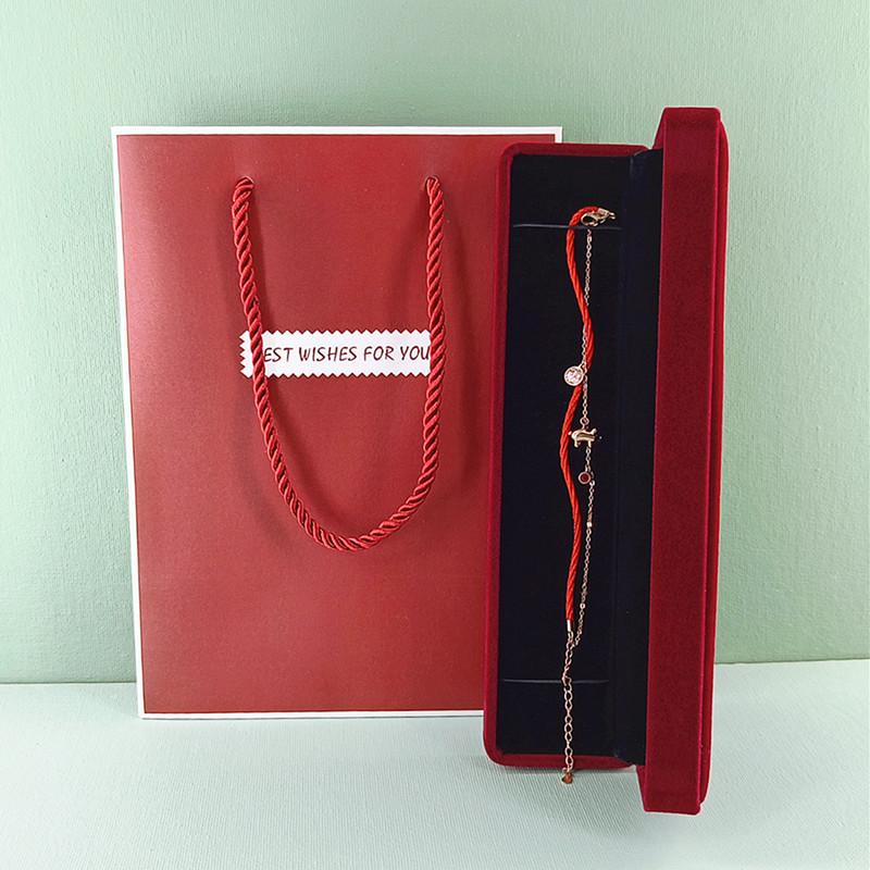 Velvet Flap Jewelry Storage Box for Rings, Necklaces, Bracelets, and Bangles with Custom Logo Option