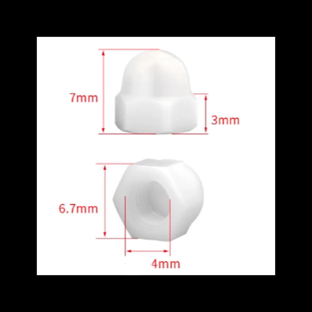10-50Pcs PE Plastic Nut Bolt M3 M4 M5 M6 M8 M10 M12 M14 M16 M18 M2 Black White Dome Protection Cap Screw Covers Exposed Hexagon