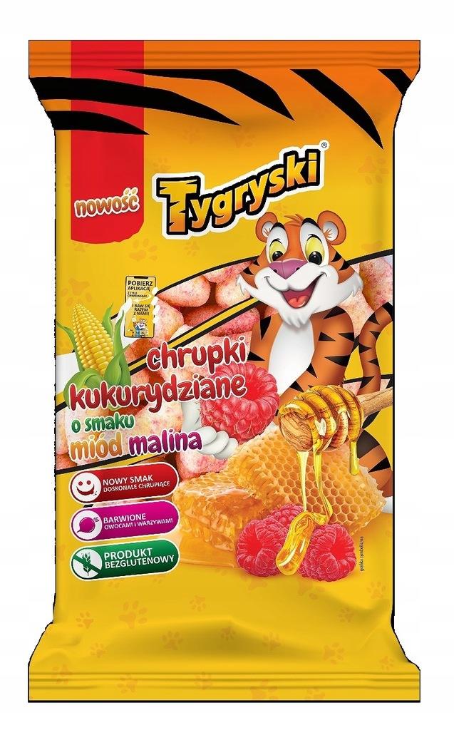 Tygryski Medovo-malinové kukuričné chrumky 70 g