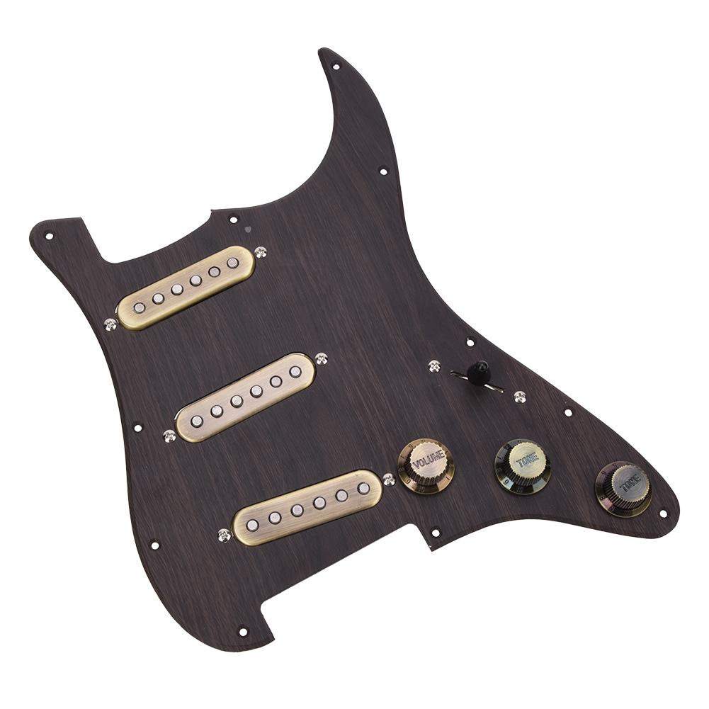 Loaded Prewired SSS Humbucker Pickguard Pickups Set with Back Plate for Electric Guitar Parts