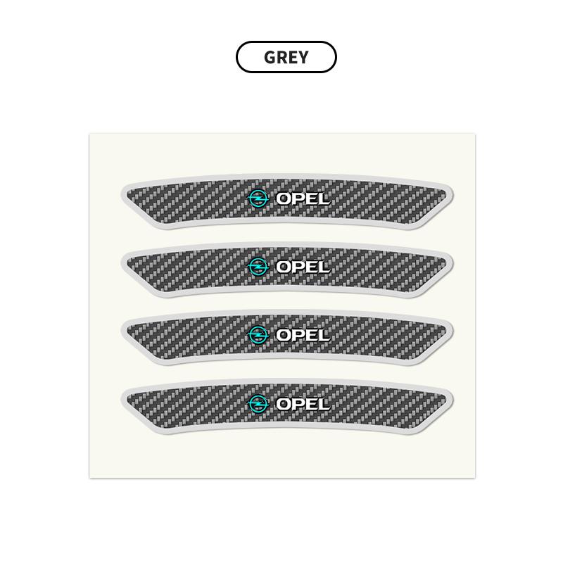 AAHG1 4pcs Car Styling Wheel Rims Racing Stickers Badges Auto Decoration For Opel Opc Astra K Vivaro Corsa Zafira Insignia Mokka
