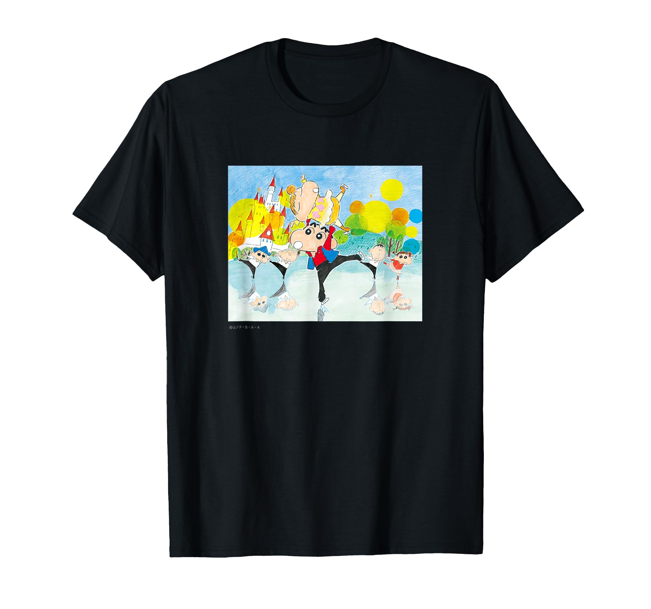 

Crayon Ice Skating Shin-chan T-shirt чёрный