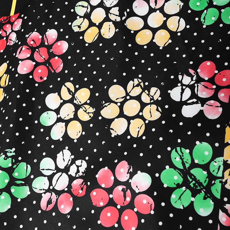 Oversized Women Casual Long Sleeve Floral Print Striped Loose Long Dress Kaftan Robes