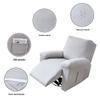 Waterproof Milk Silk Elastic Recliner Sofa Cover - Full Wrap, Split Type