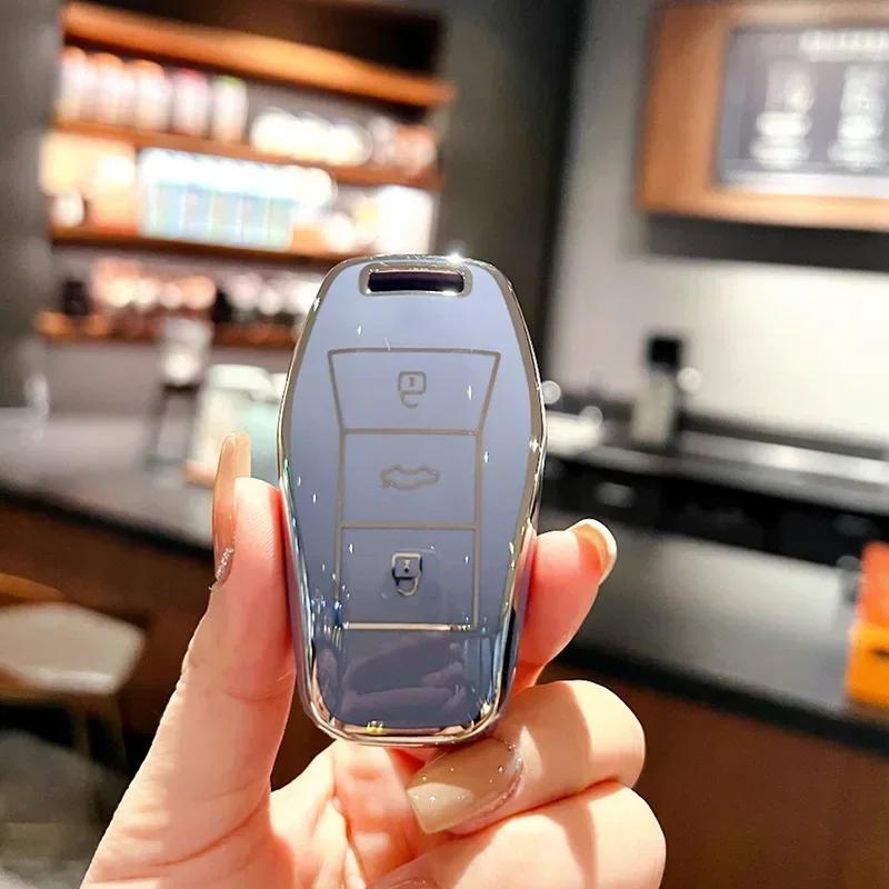 TPU Car Key Case Cover Key Fob Cover Key Shells for Volkswagen Sihao X4 X6 X7 X8 A5 E10X E40X E50A QX Accessories