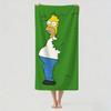 Cartoon cute THE S-SIMPSONS Towel Drying Bath Towel Applicable To Light Swimming Camping Yoga Beach Out