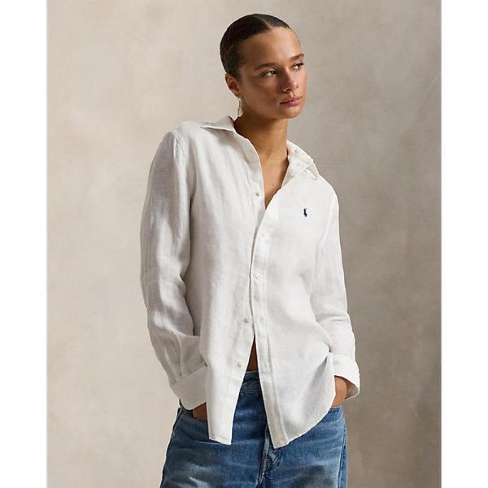 Polo Ralph Lauren Women S claSSic Fit Linen Shirt wmpoShtndo21183100 XS