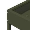 Bird Feeder Olive Green 34 X 26 X 16 Cm Cold Rolled Steel