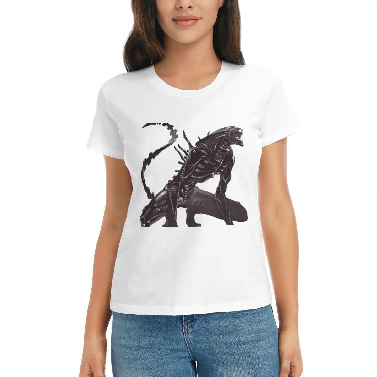

Women TShirt Xenomorph Alien Summer Short Sleeve Tees Crew Neck Cotton T Shirts Clothes Tops Streetwear S