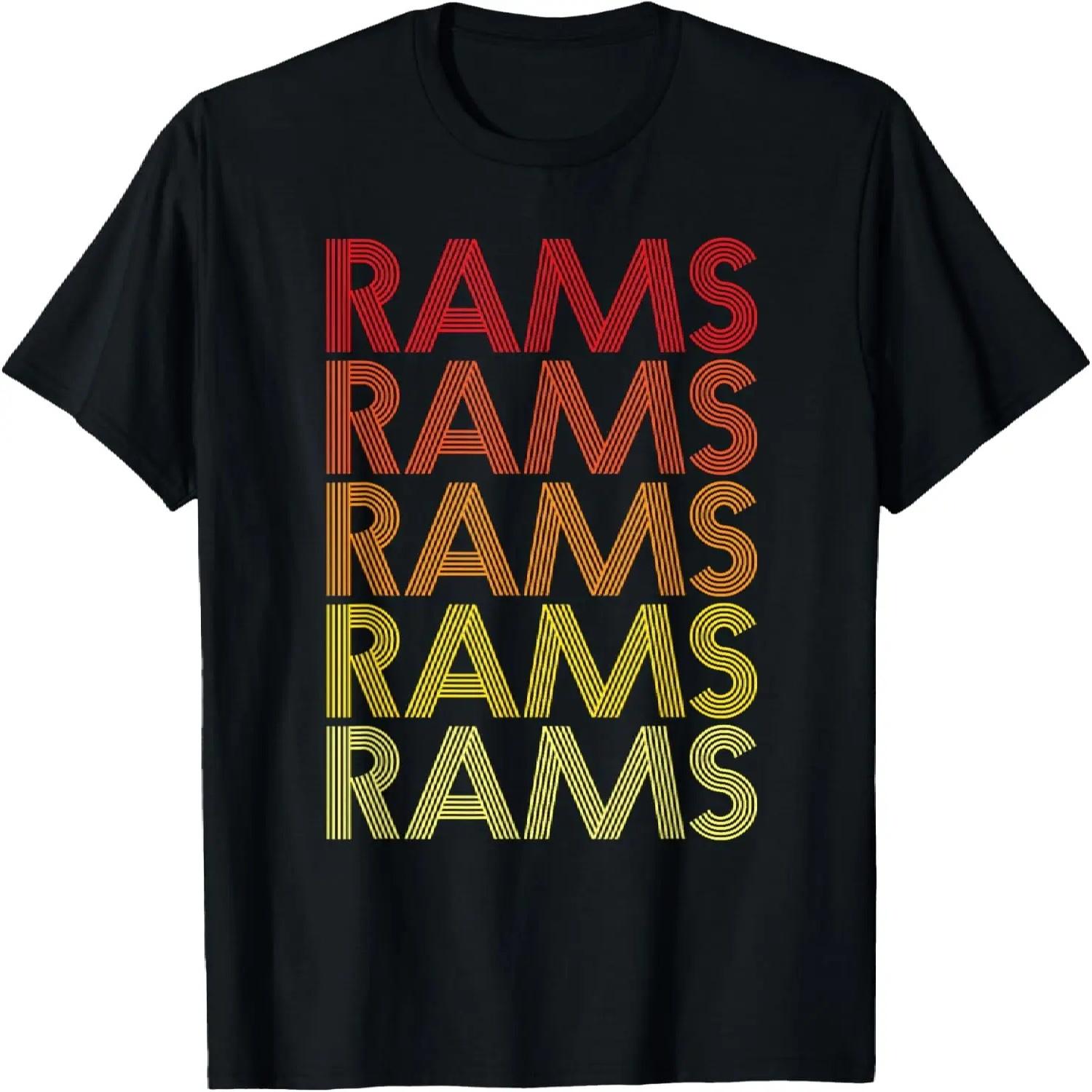 Retro Vintage Rams T-Shirt S чёрный