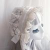 Retro Adjustable Lace Bonnet Hat Women Soft Victorian Style Village Cap Maid Hats Lolita Girl Costume Accessories Lace Hat