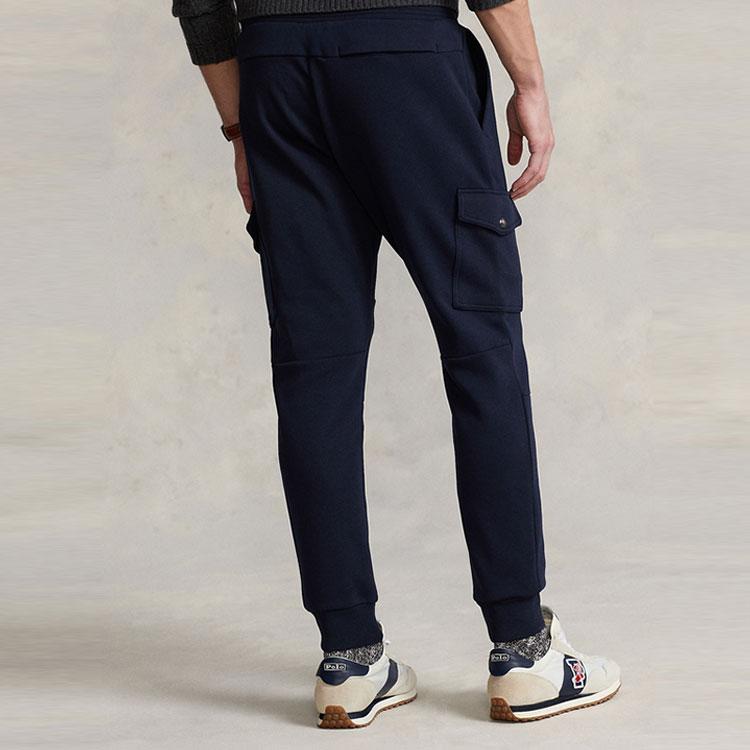 Polo Ralph Lauren SS22 Double-Sided Solid Color Jogger Knit Pants Men Bottoms Navy-Blue MNPOPNT14A20055-410