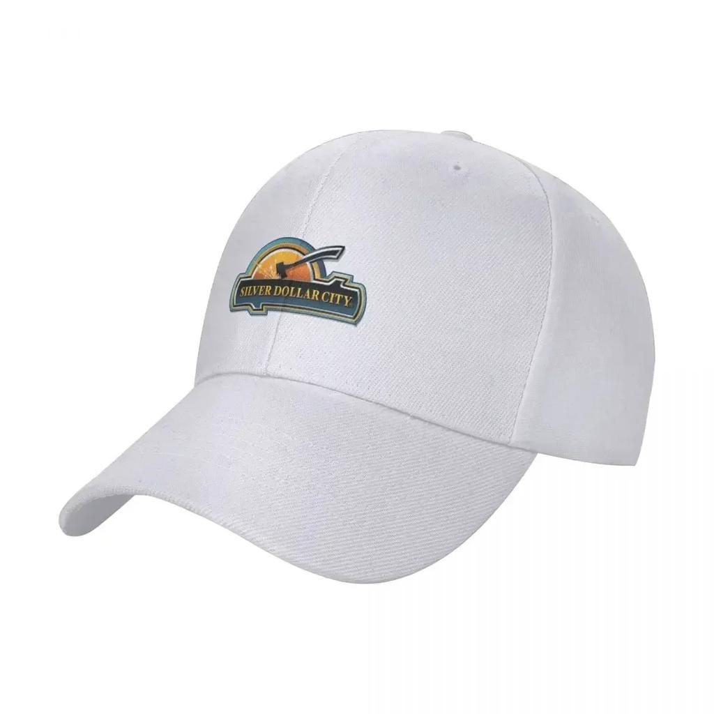 Silver Dollar City Logo Baseball Cap Trucker Hat Golf Wear Snapback Cap Mens Luxury Womens