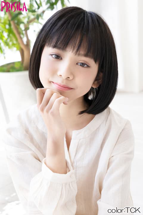 [Priscilla] Hat Wig Fit Bob Heat Resistant Chocolate Black