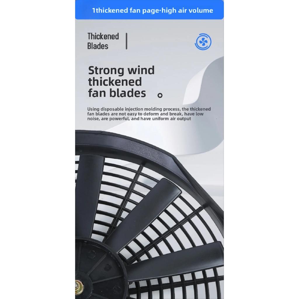 Universal 12V Radiator Fan ABS 80W Condenser Fan 10 INCH 8/10 Blades Heavy Duty Fan Car Aircon System