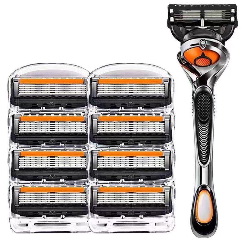 German Quality 5-Blade Men’s Razor with Universal Sharp 5-Speed Concealed Blades