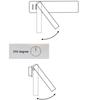 Modern Black White LED Wall Lamp Rotating Bedroom Bedside Light Study Room Reading Night Lighting Indoor Decor With 3W Spotlight