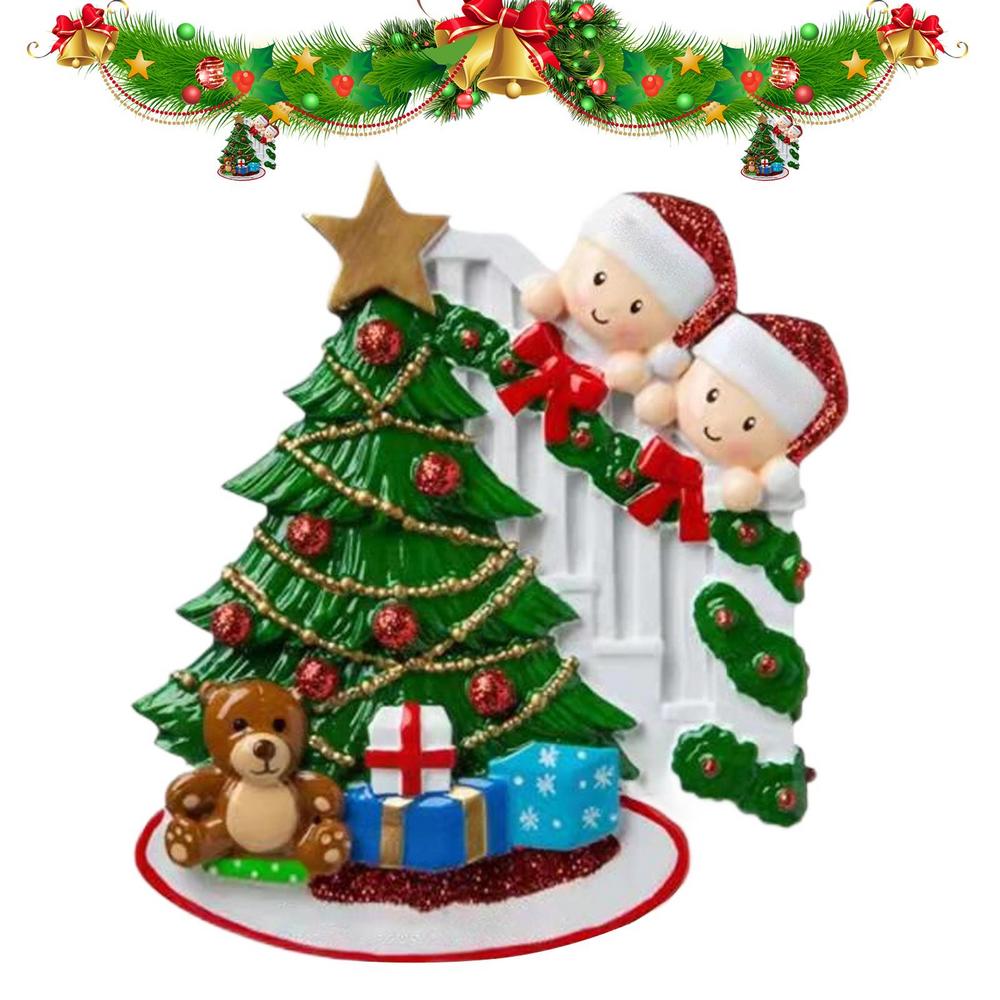 Family Christmas Ornament Christmas Tree Ornaments Family Decor DIY Name Pendants Christmas Tree Ornament Free