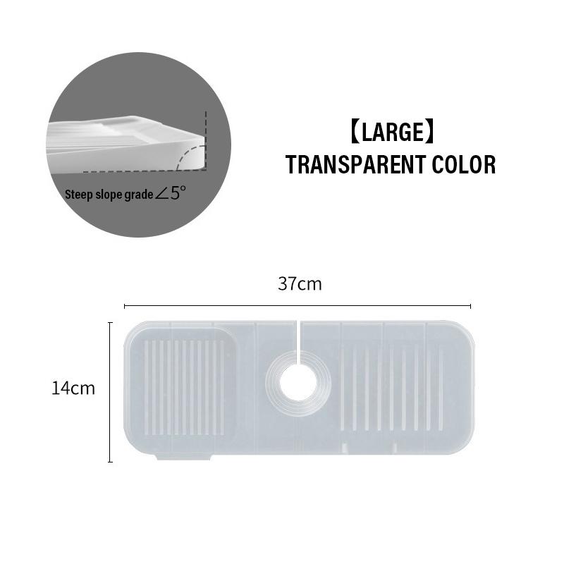 Kitchen Silicone Faucet Mat Faucet Water Catcher Mat Sink Splash Pad Household Countertop Protector Bathroom Splash Guard 1PC