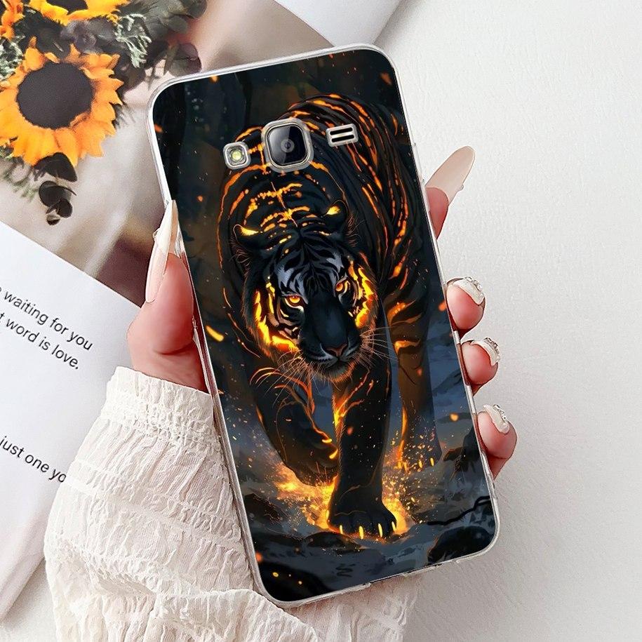For Samsung Galaxy J5 2015 2016 Case SM-J500F SM-J510F Silicone Cover Cute Cat Cartoom Soft Funda For Samsung J7 2016 J710F Capa