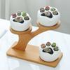 Bamboo Plants Pot Holder for Bonsai Succulent Plants 3 Layers Flowerpot Bracket