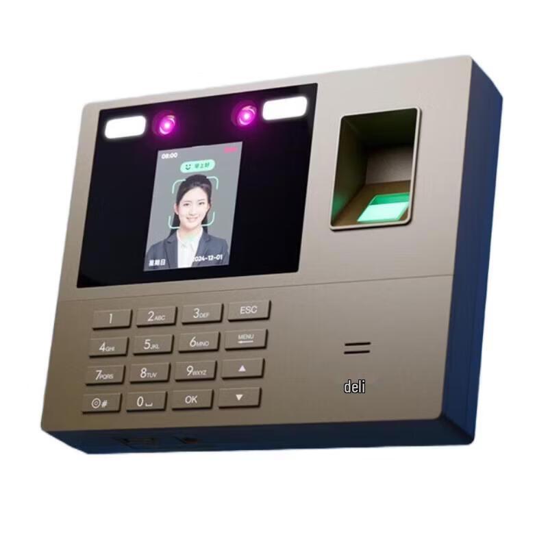 

Deli 33800PRO Multi-Biometric Attendance Machine CN plug (adapter included)