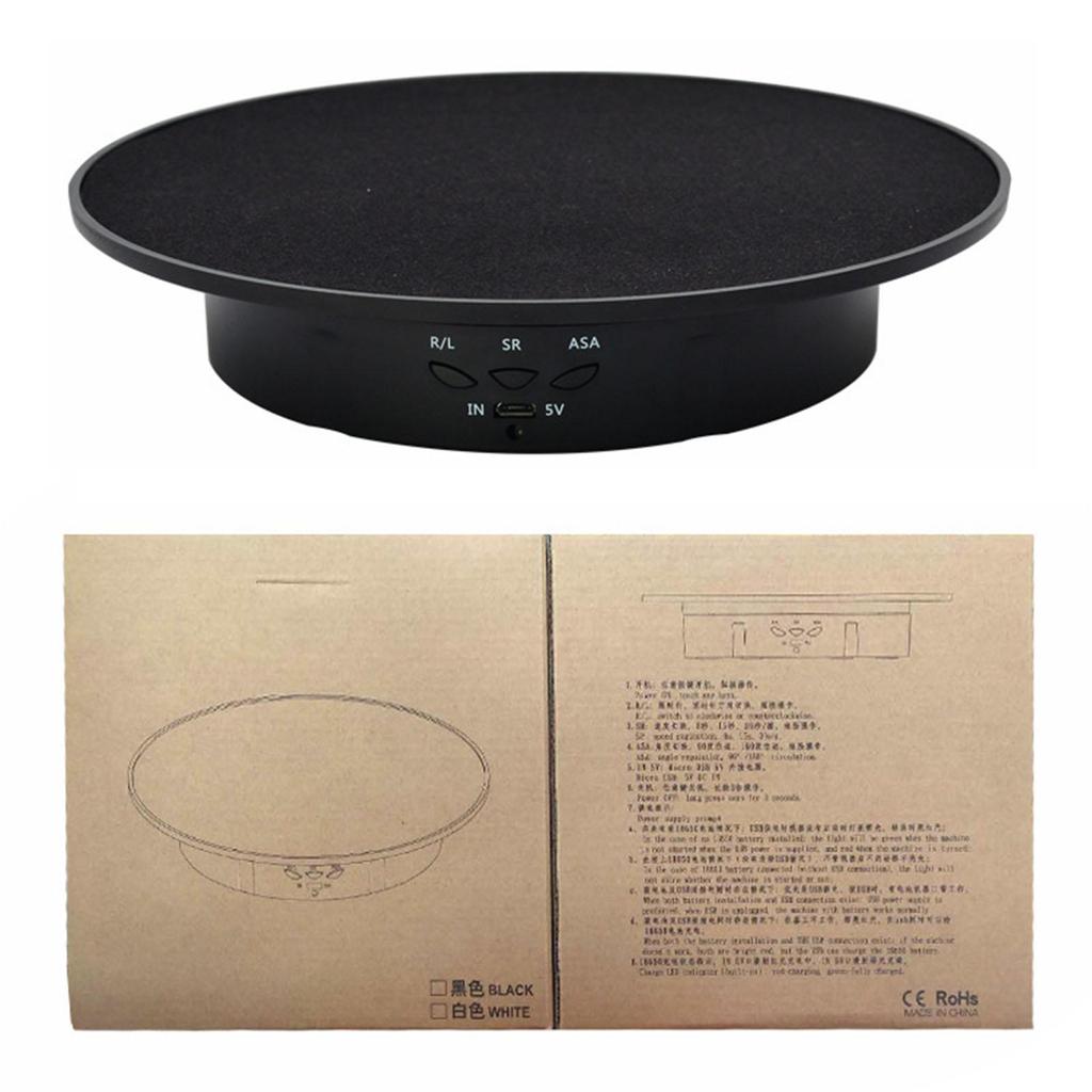 Supporto Display Rotante Elettrico a 3 Velocità Scaffale portaoggetti per Torta Dessert Gioielli Espositori