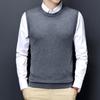 Men S Sleeveless Knit Vest Wool Blend Casual Pullover Sweater