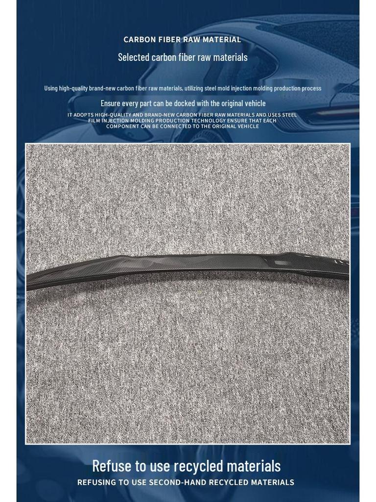 2021-2024 BMW X5 LD Carbon Fiber Rear Spoiler High-Performance Diffuser, Easy Install