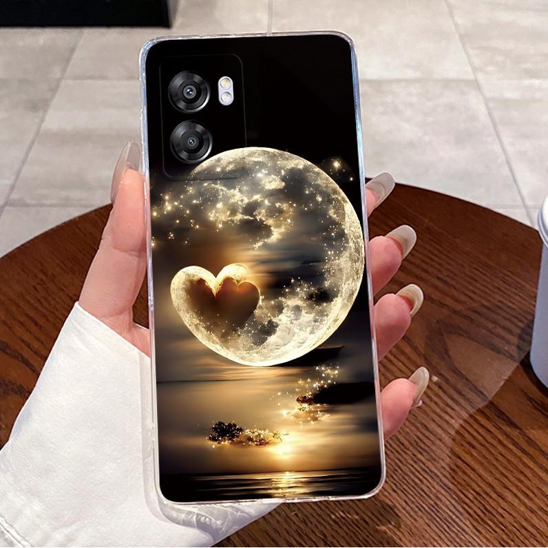 For Realme Narzo 50 5G Casing RMX3572 Clear Silicone Luxury Cute Love Rabbit Funny Cover Oppo A77 5G Phone Case CPH2339 Bumper