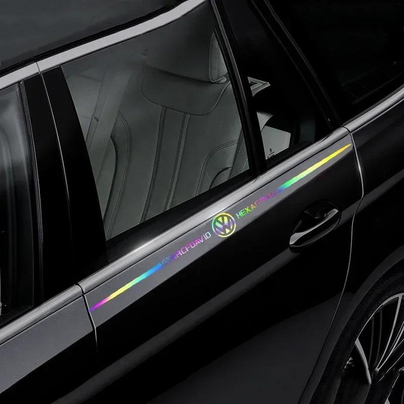 Dla VW Nowy 60cm Laserowa Naklejka na Szybę Samochodową Naklejki na Karoserię Samochodu dla Volkswagen Golf MK4 MK6 MK7 Jetta Touareg Beetle Passat Polo