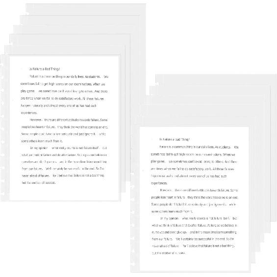 50 Piece Clear Sheet Protectors Page Protectors 8.5 X 11 Clear Binder Sheet Protectors Discbound Sheet Protectors for Discbound Holds Letter Size