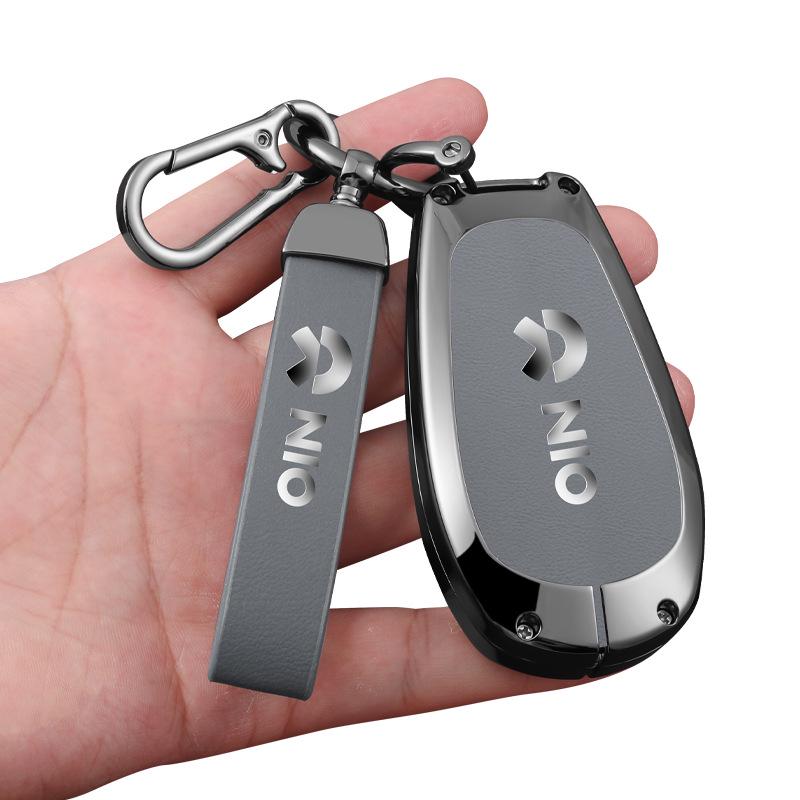 NIO ES6/ES7/ET7/ET5 Creative Metal Keychain for Men & Women - Car Pendant/Bag Charm.