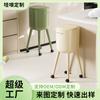 High-footed Trash Can Household Large-scale Large-capacity Kitchen Living Room with Wheels Removable Press To Open the Lid Trash Can