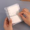 1Pcs New Diagonal Loose Leaf Notebook Cover Three Fold PP M5 A7 A6 Mini Portable Small Card Photo Storage Ledger