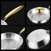 Universal Uncoated Frying Pan Non-stick Steak Skillets Household Cooking Pot  Stove