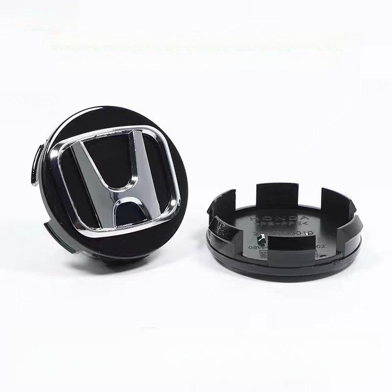 AAAKN1 4PCS 58/69mm Car Hub Cap Decor Sticker Badge Wheel Center Cover Decal Auto Modification Accessories For Honda Civic Accord