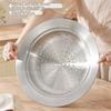 with Lid Food Steam Plate Portable Kitchen Steamer Holder Round Pot Insert Tray  Home