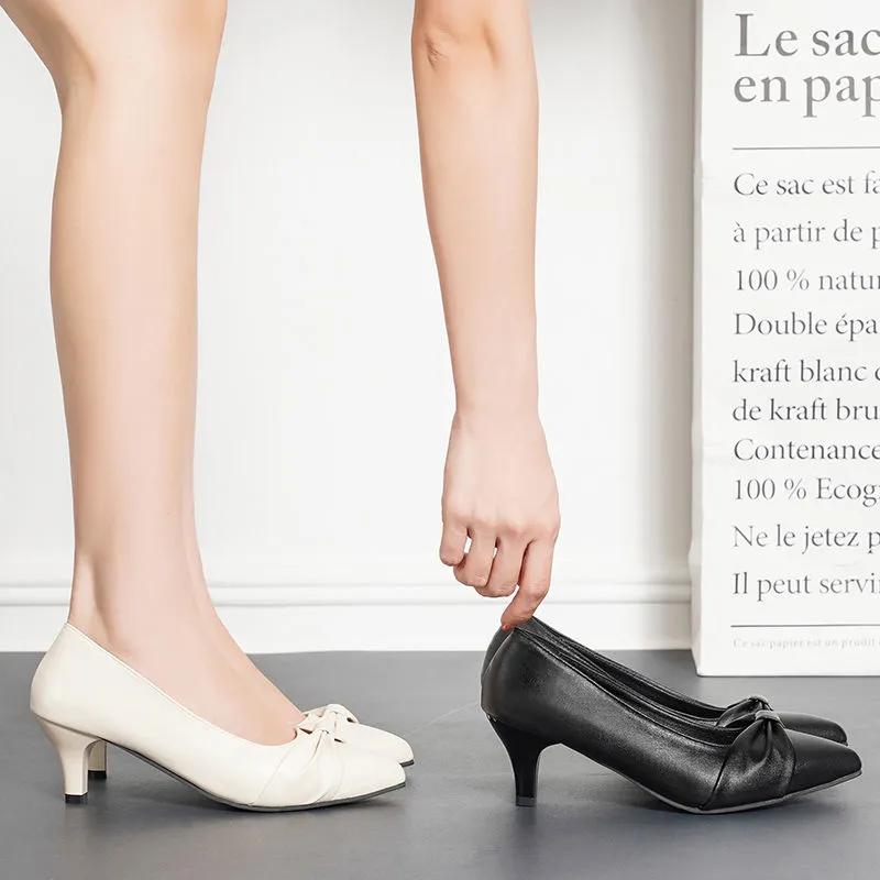 sapatos femininas women cute light weight black spring slip on stiletto heel shoes for sexy party lady comfort pumps ga392