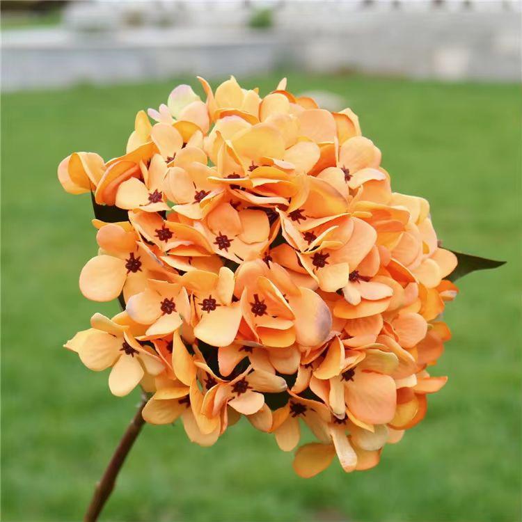 Artificial Hydrangea Wedding Flowers Wall Home New Year's Decoration Accessories Diy Bridal Bouquet Background Indoor Bonsai
