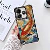 Goldener Karpfen Glücks-Koi Beschichtung Handyhülle Für Xiaomi Redmi Note 14 15 Pro Plus 13 12 11 11S 11T 10 9S 9 5G Sturzfest Airbag Abdeckung
