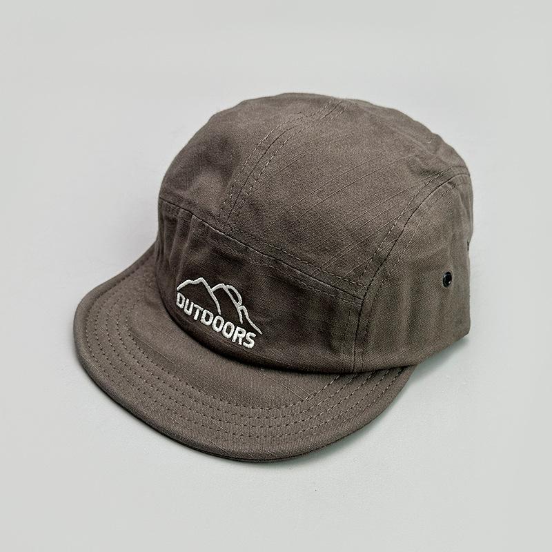 Short Brim Tooling Embroidered Retro Baseball Cap For Men And Women High Quality Sunshade Street Outdoor Soft Top