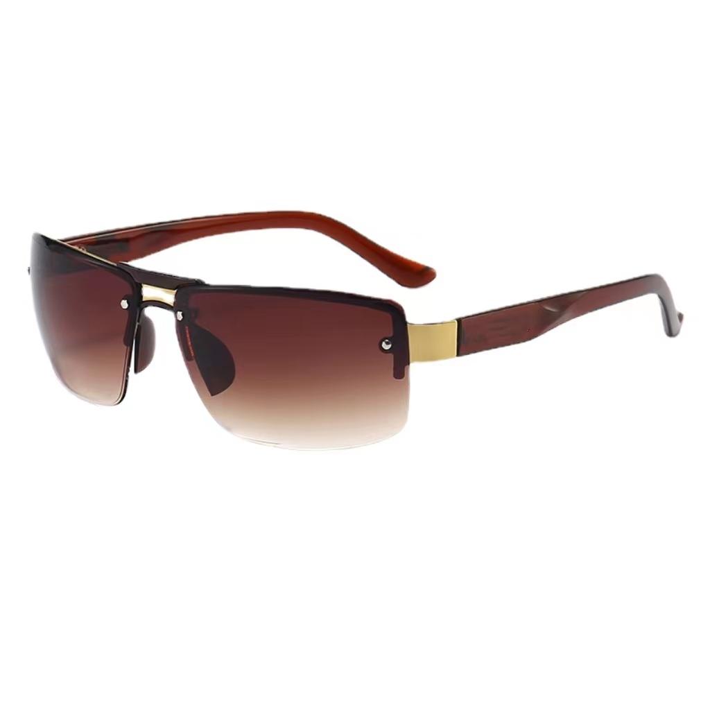 Fashion Half Frame Sunvisors Eyewear Vintage Women Outdoor Sports Sun Glasses Men Cycling Driving Sunglasses UV400 Oculos De Sol